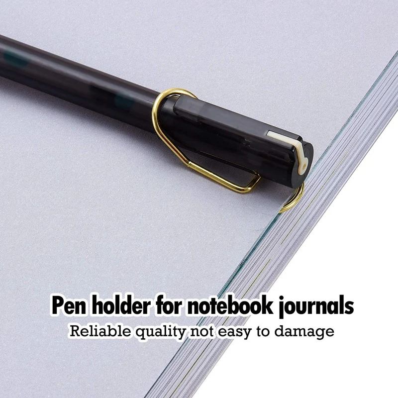 

25Pcs Paper Clips Pen Holder Clips Metal Pen Clip for Pencil Pen Photo Paper Clip Holder School Office Supplies(Gold)