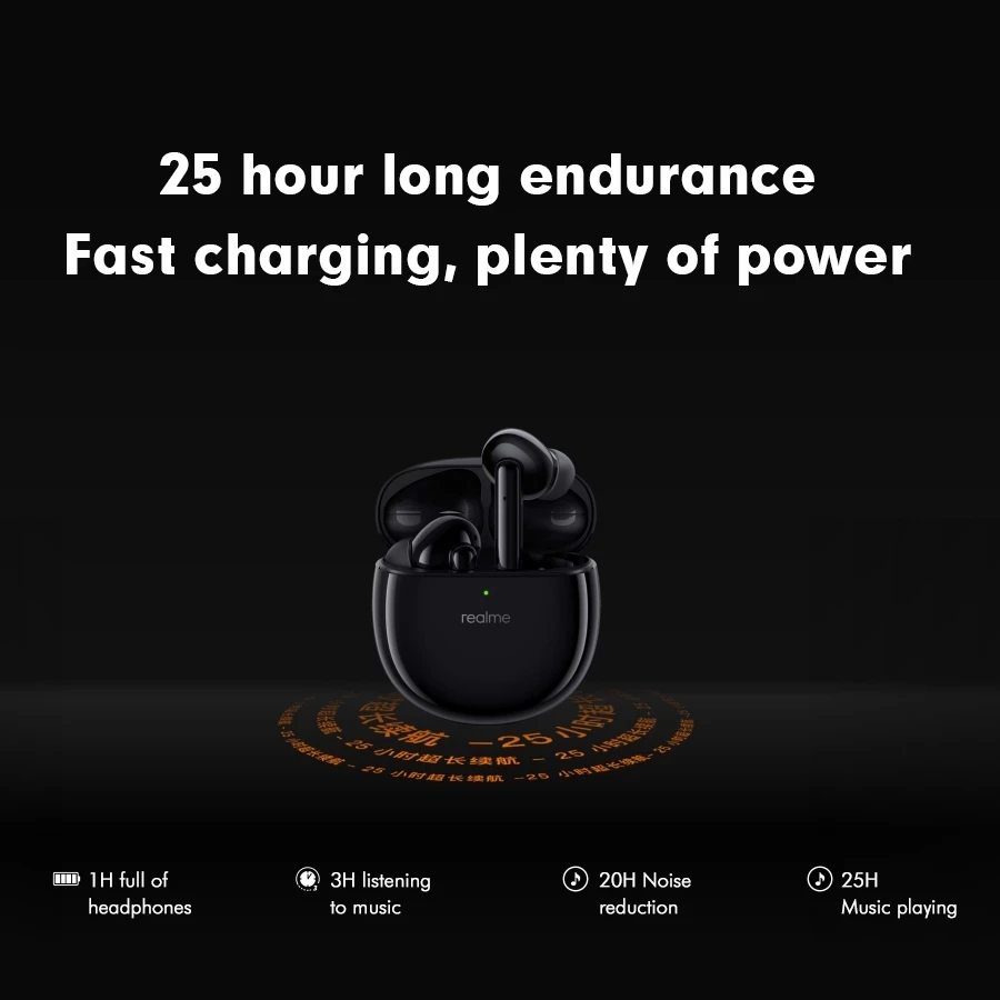 TWS наушники Realme Buds Air Pro с активным шумоподавлением микрофоном и поддержкой Bluetooth 5