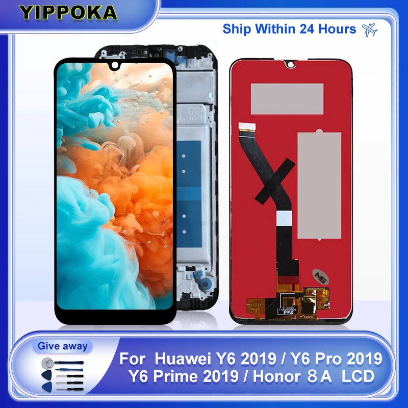

6.09" For Huawei Y6 2019 LCD Display Y6 Pro 2019 Touch Screen Digitizer Assembly Y6 prime 2019 LCD MRD-LX1N Replacement Parts