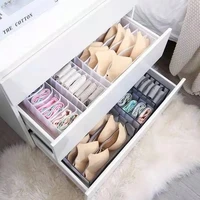 closet clothes drawer mesh separation box jeans compartment storage box stacking pants drawer divider can washed home organizer
