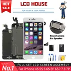 Полный комплект с ЖК-дисплеем для iPhone 5S 6, 6S, 7, 8 plus, сенсорный экран дигитайзер замена 4S 6P 6SP 7P 8 полный дисплей с фронтальной камерой
