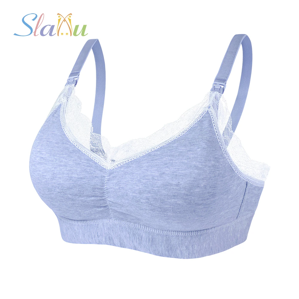 SLAIXIU Бюстгальтер для кормления размера плюс хлопок провисающие бюстгальтеры