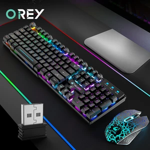 2 4g wireless gaming keyboard mouse combo rgb backlight keyboard optical mouse for macbook lenovo dell laptop pc gamer computer free global shipping