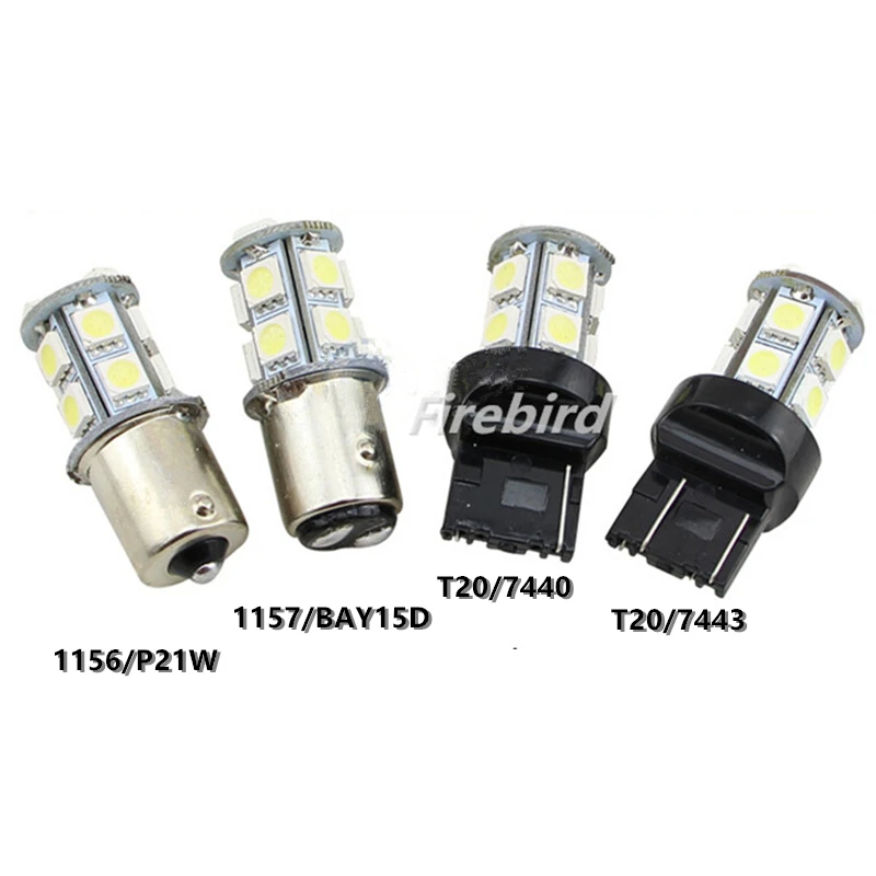 2 x T20/7443 7440 13SMD 1 8 Вт Холодный белый красный светодиодный DC12V Автомобильный задний