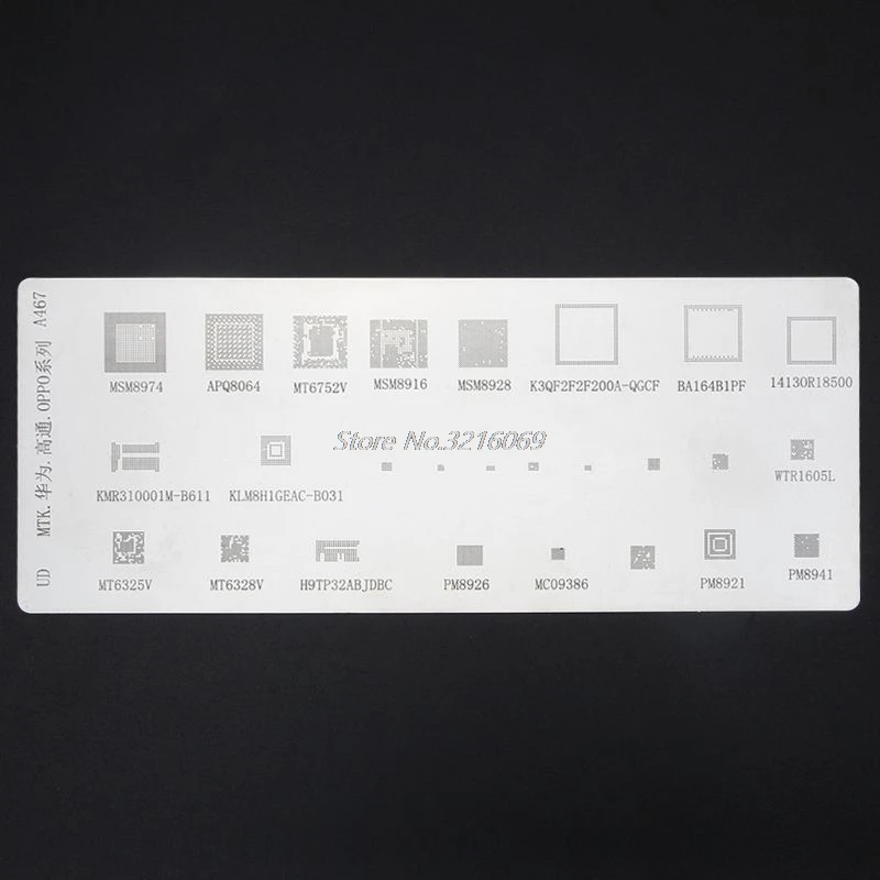 4 шт. Универсальный BGA трафарет для MTK MSM Samsung Huawei Xiaomi iPad CPU RAM PM Power IC Reball Pin шаблон