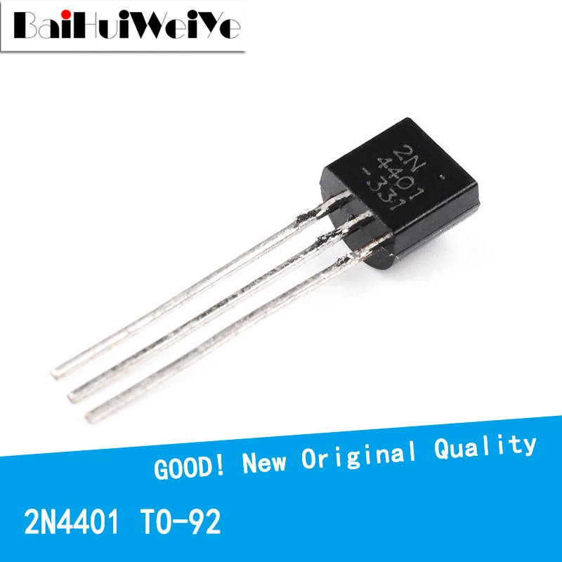 

100PCS/LOTE 2N4401 N4401 TO-92 TO92 Triode Transistor 0.6A/30V NPN New Original Good Quality Chipset