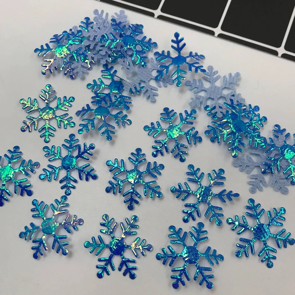 300 шт. рождественские поддельные снежинки DIY Свадьба новогодвечерние елка