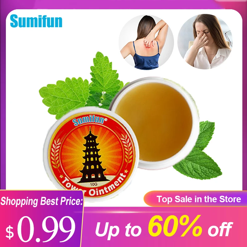 

Only $0.99 Sumifun Vietnam Gold Tower Ointment Cold Headache Stomachache Dizziness Heat Stroke Mosquito Insect Stings Herbal Oil