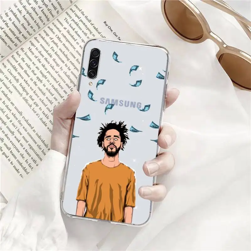 

Rapper J coLE star Phone Case Transparent for Samsung s9 s10 s20 Huawei honor P20 P30 P40 xiaomi note mi 8 9 pro lite plus y61