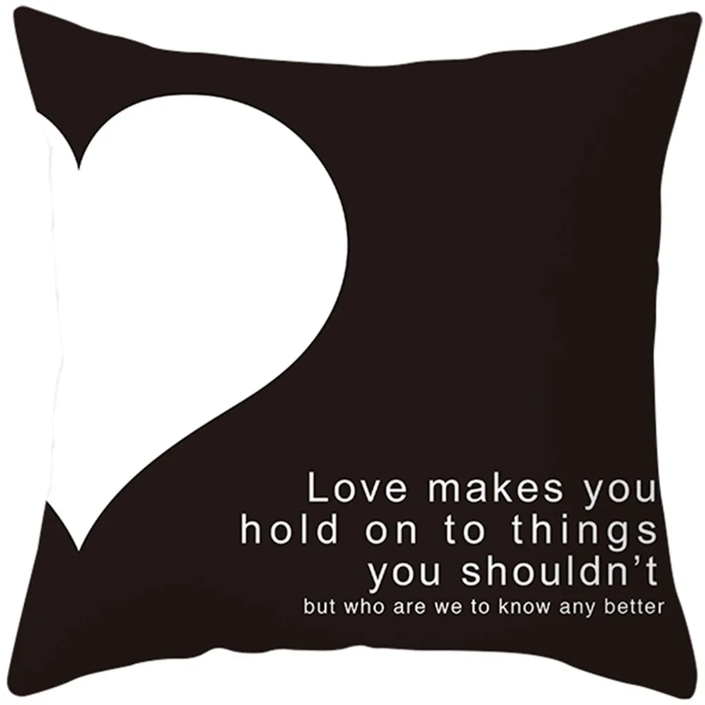 День Святого Валентина Наволочка на подарок нордическая любовь характер узор