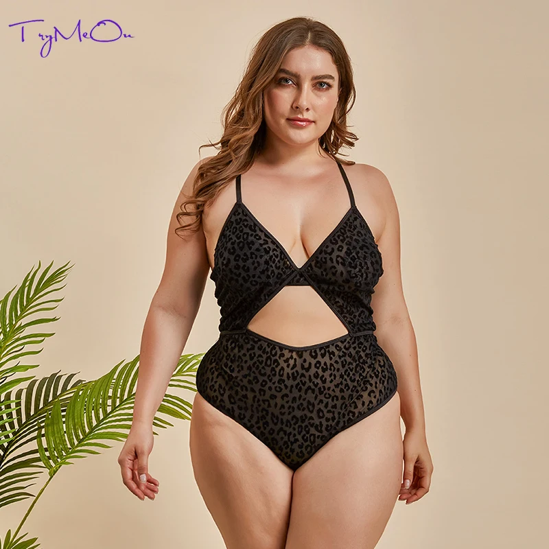 TryMeOn сексуальное дамское мягкое перспективное леопардовое кружевное ажурное