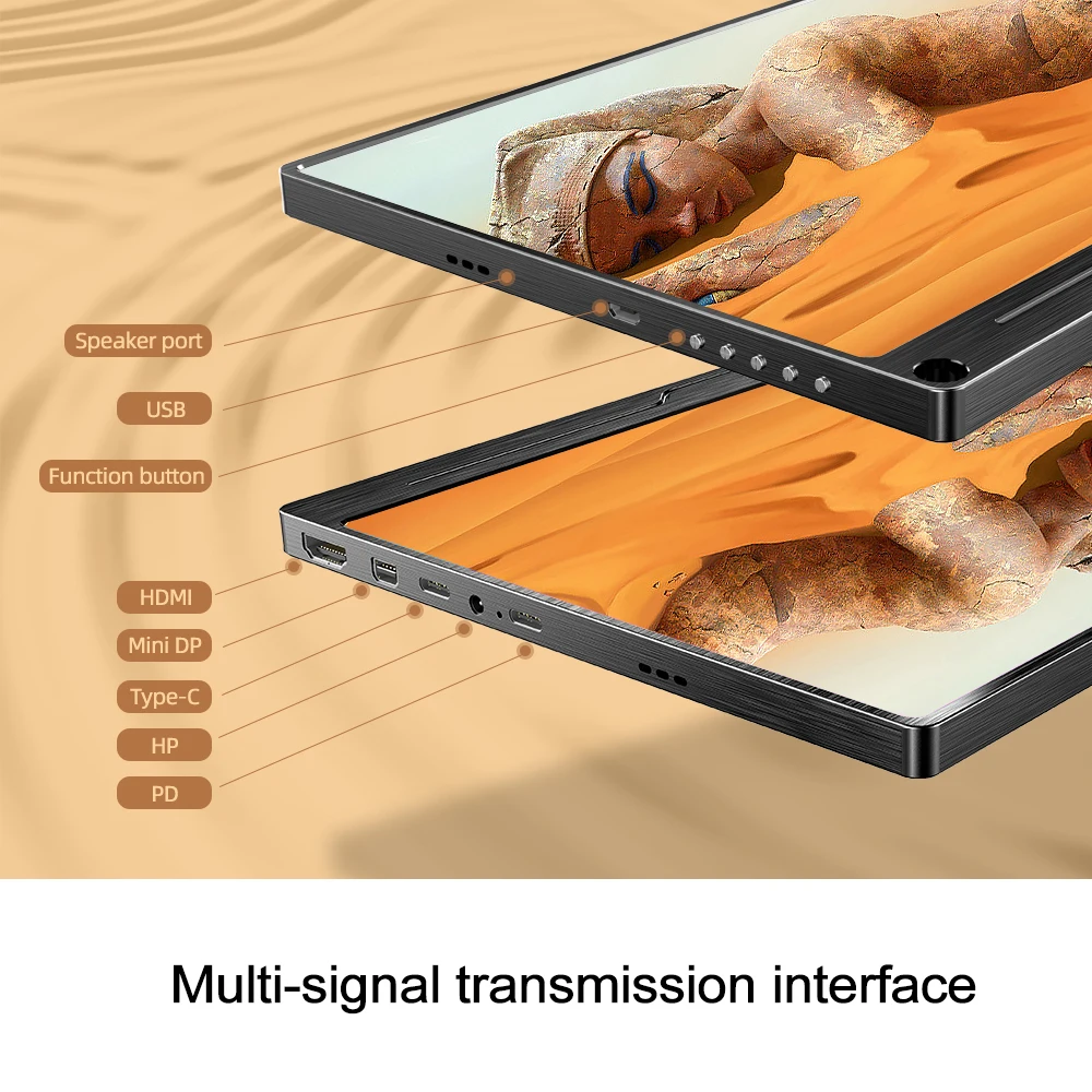 UPERFECT тонкий портативный ЖК монитор Utra FHD 1080P 13 3 USB Type C HDMI 75% NTSC для ноутбука