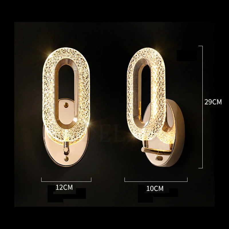 Современная светодиодная настенная лампа дизайнерский светильник с кольцом для