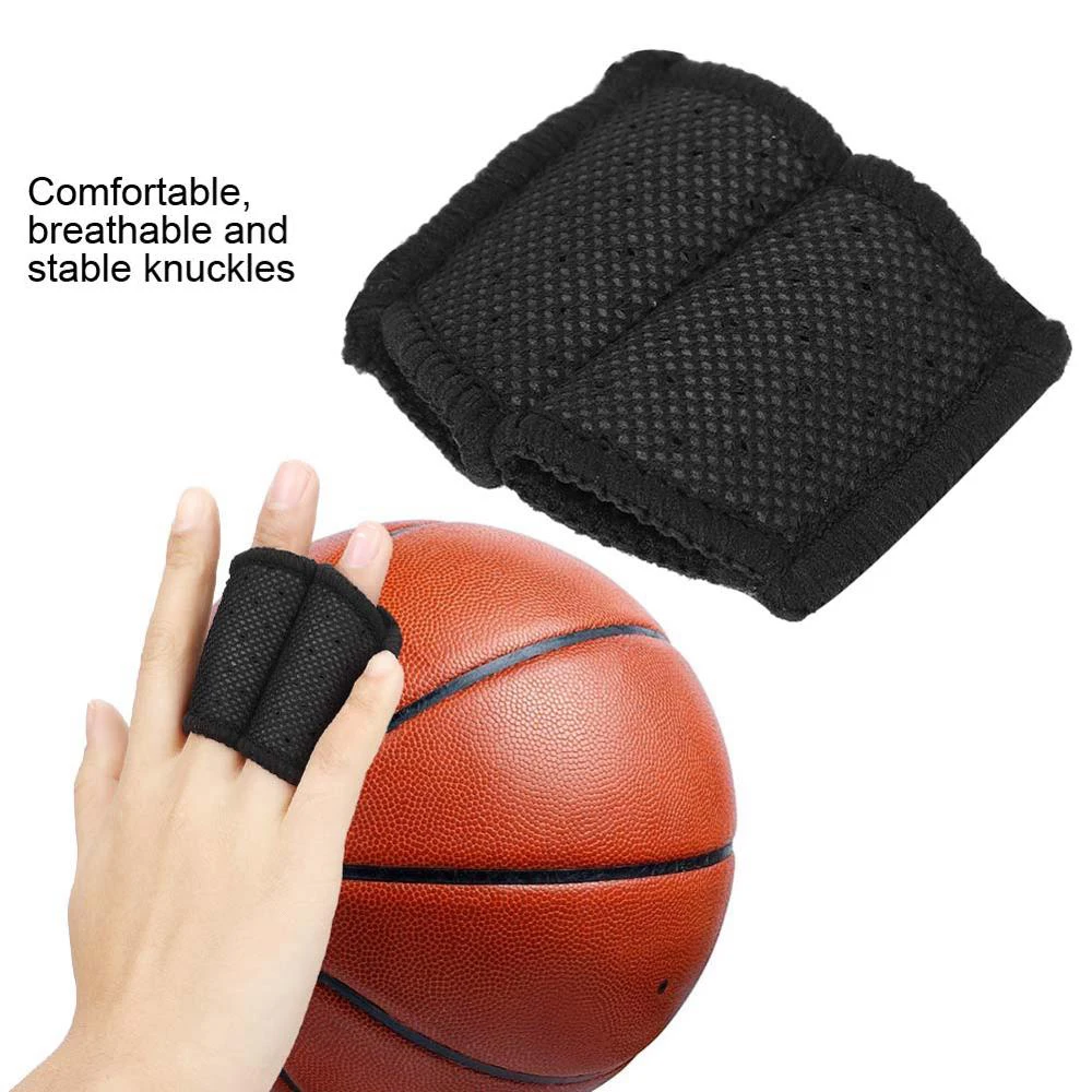 Эластичная спортивная защита пальцев двойной палец шина на сустава Поддержка