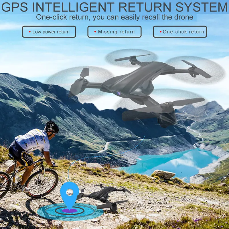 Gps Дрон Радиоуправляемый вертолет Квадрокоптер с камерой HD 1080P 5G WiFi FPV гоночный