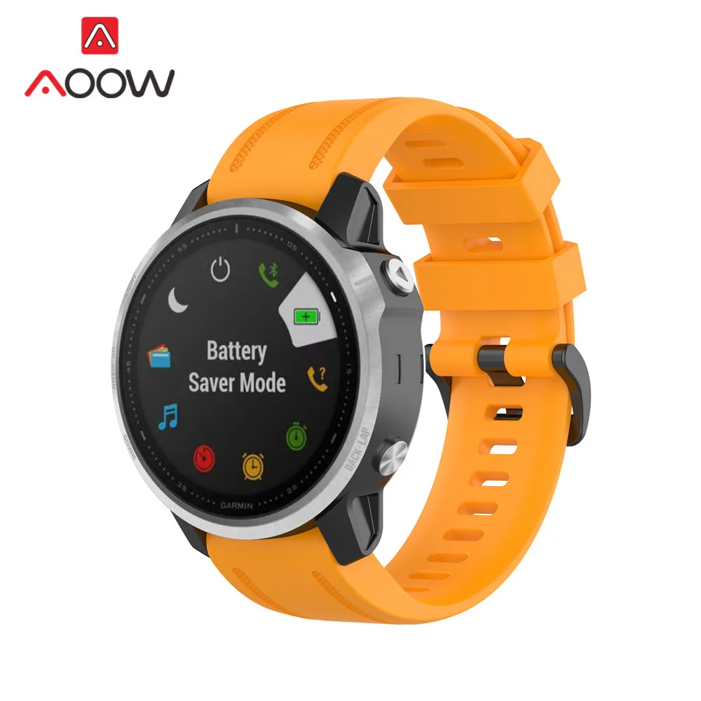 20mm 22mm 26mm Silicone Watchband for Garmin Fenix 6X Fenix5x puls 3HR 6 6S 5 Quick Release Easyfit Strap Band | Наручные часы
