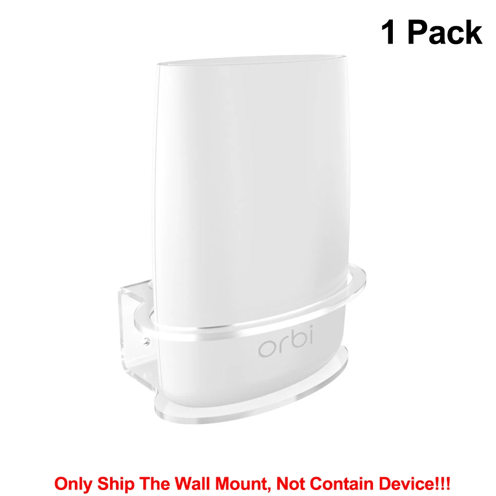 1 Packs Бытовой прозрачный акриловый настенный крепкий кронштейн для Netgear Orbi WiFi маршрутизатор RBS40, RBK40, RBS50, RBK50, AC2200, AC3000 - Цвет: 1 Packs