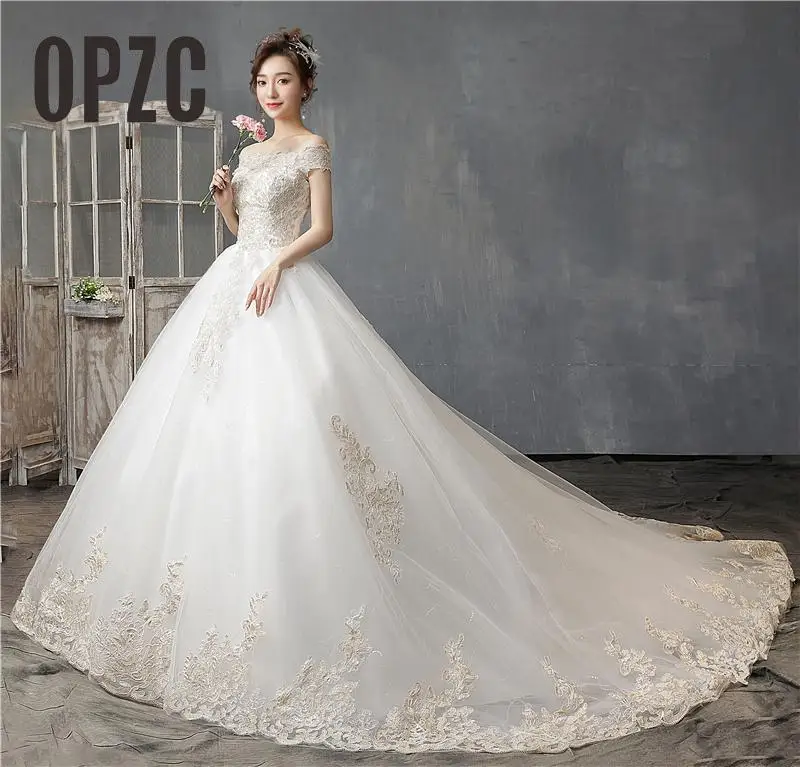 Новинка красивое свадебное платье с открытыми плечами и коротким рукавом