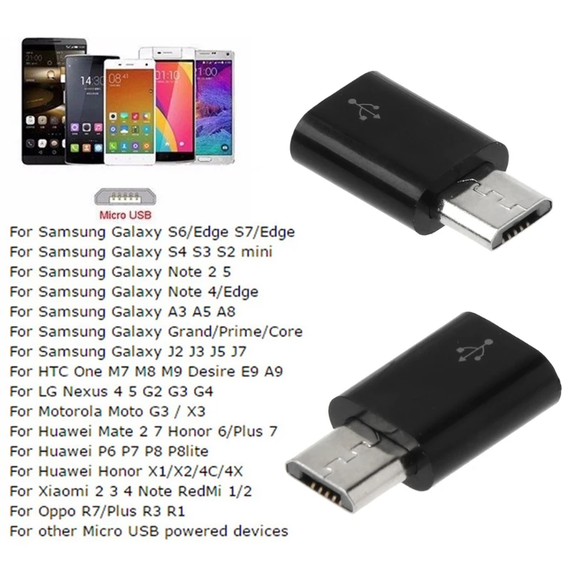 Переходник с USB типа C Мама на Micro папа для сотового телефона Android