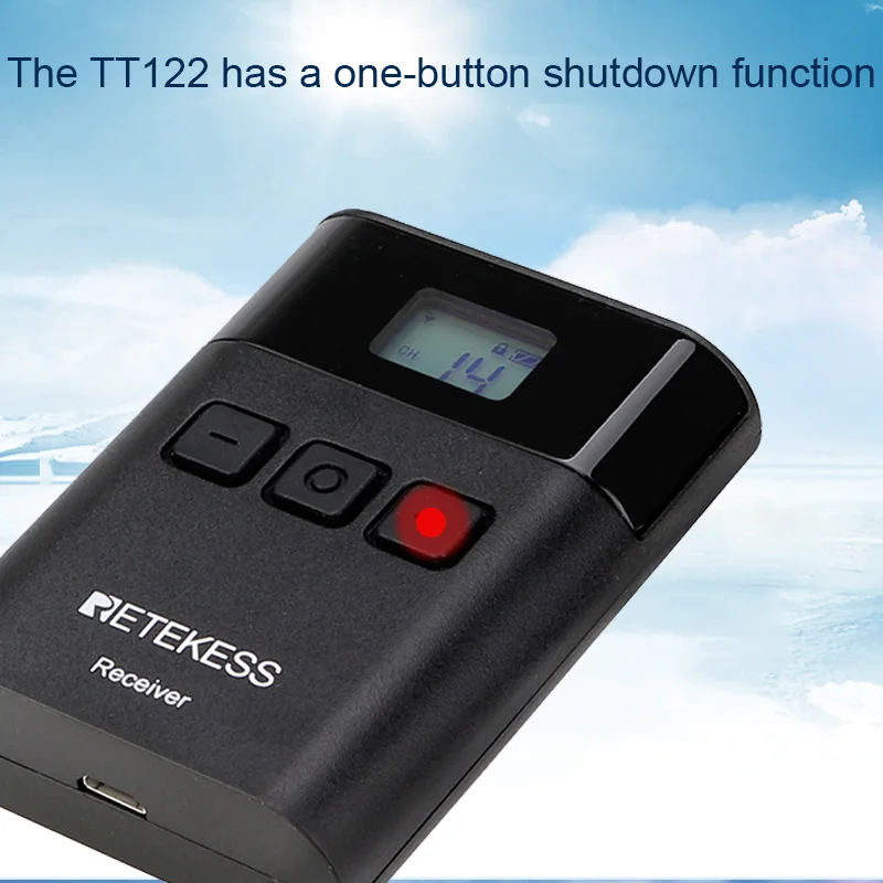 RETEKESS TT122 Wireless Tour Guide System 1 Transmitter+ 5 Receivers for Church Factory Training Goverment Meeting | Электроника