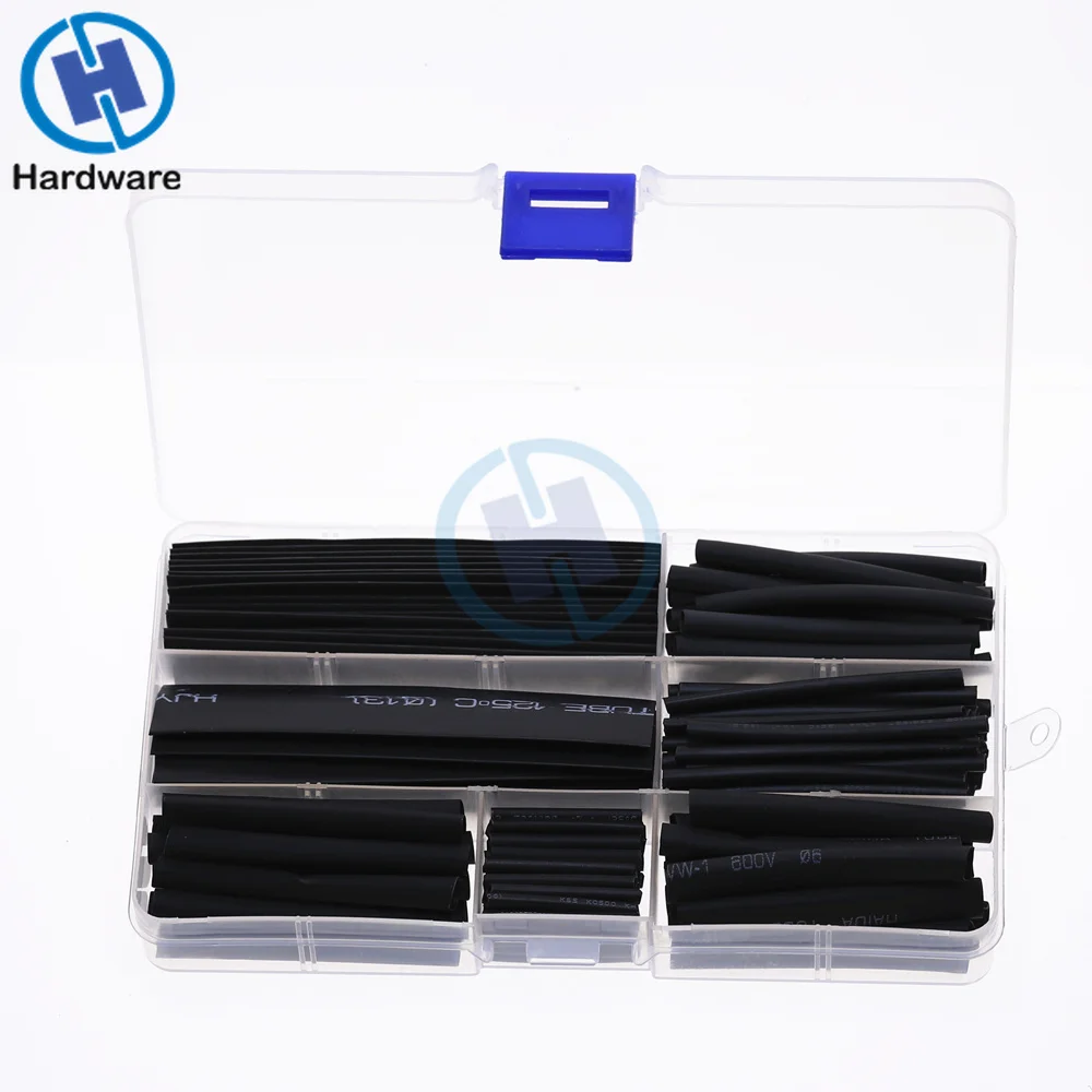 530 шт. термоусадочные трубки разнообразные полиолефиновые Соотношение 2:1 |