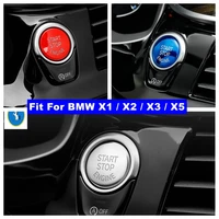 accessories car styling engine start stop keyless start system button decoration cover trim fit for bmw x1 x2 x3 x5