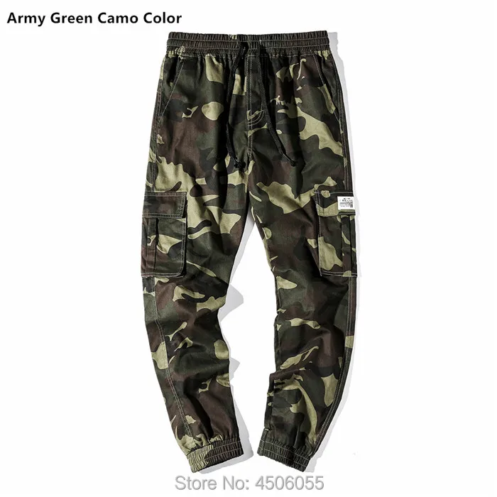 Army green camo Камуфляжные штаны для бега, большие размеры 6XL 7XL 8XL 9XL, мужские брюки-карго Joogger, шаровары, мужская мода, Карго, военные камуфляжные штаны - Цвет: Army green camo