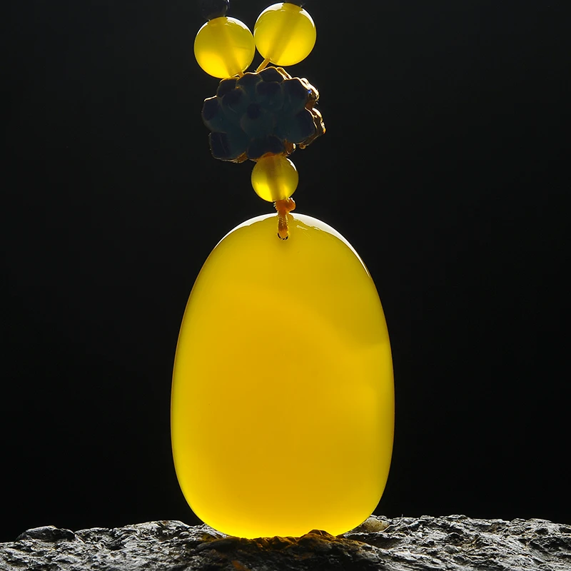 Настоящий Натуральный топаз яйцо лицо кулон Оригинальный Женский нефритовый Пи