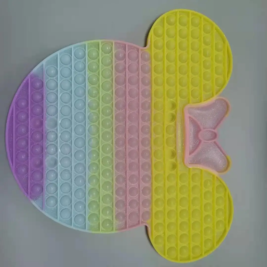 

40CM Disney Mickey Mouse Minnie Luminous Antistress Fidget Toys Push Bubble Big Size Sensory Relief Anti Game For Children Gift