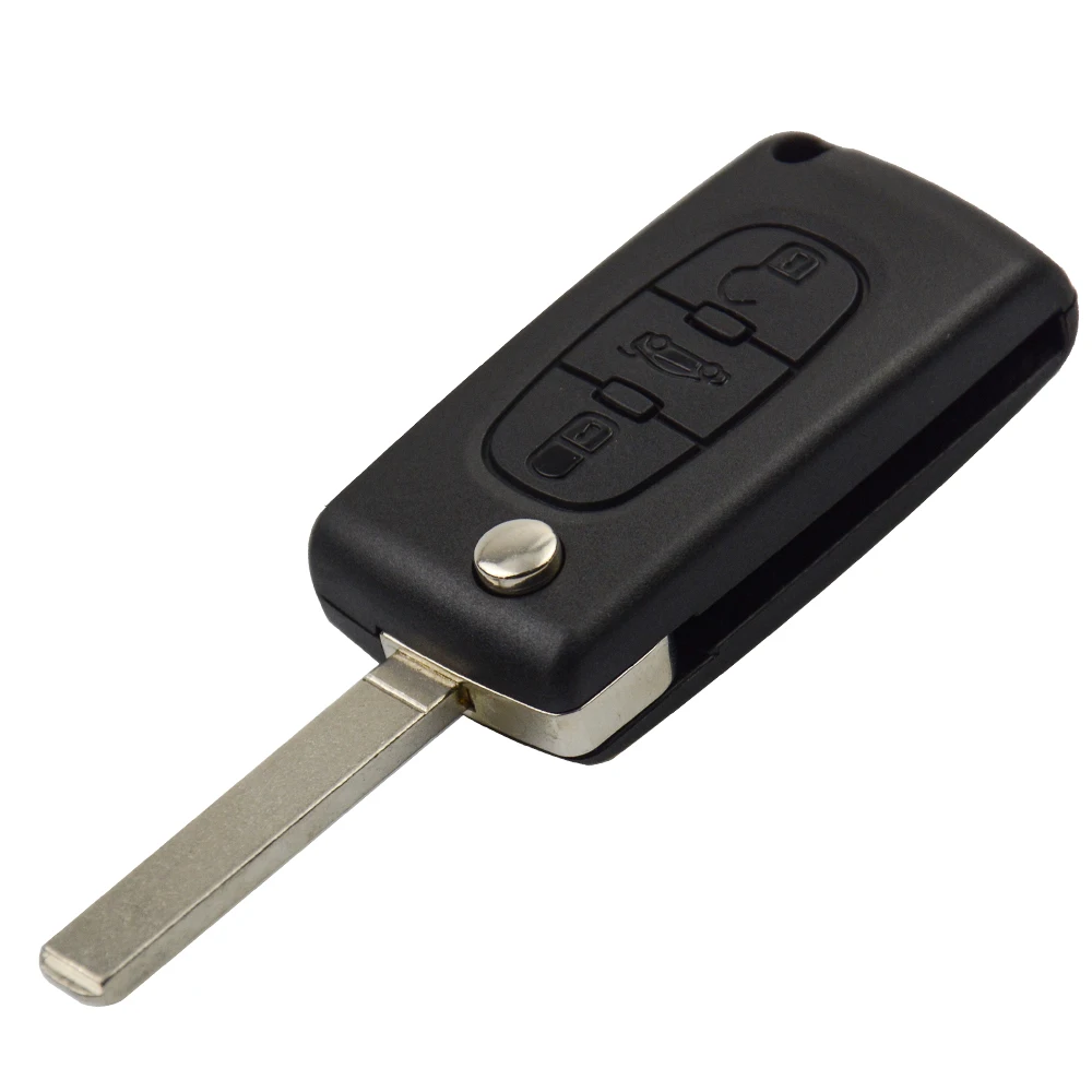 OkeyTech Флип складной автомобильный Корпус ключа для Peugeot 206 407 307 607 Citroen C2 C3 C4 C5 C6 berlingo