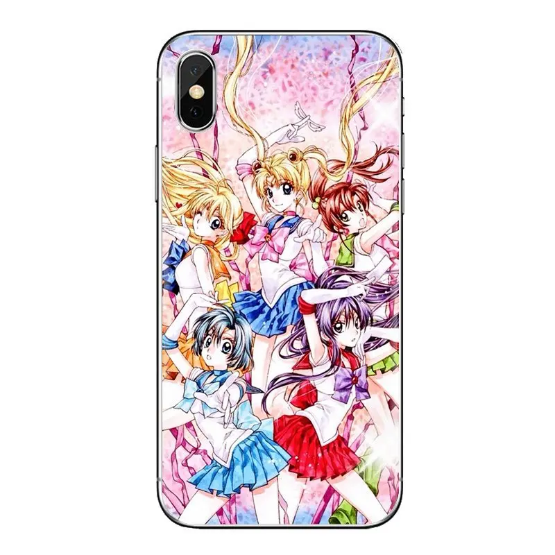 Сейлор Мун Кристалл версия девчачьи силиконовые чехлы для телефонов samsung Galaxy S3 S4