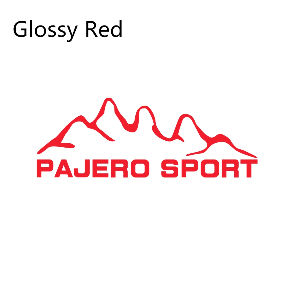 Glossy Red Автомобильные наклейки для Mitsubishi pajero sport Styling Виниловая пленка Авто наклейки своими руками Автомобильные украшения автомобильные принадлежности для тюнинга - Название цвета: Glossy Red