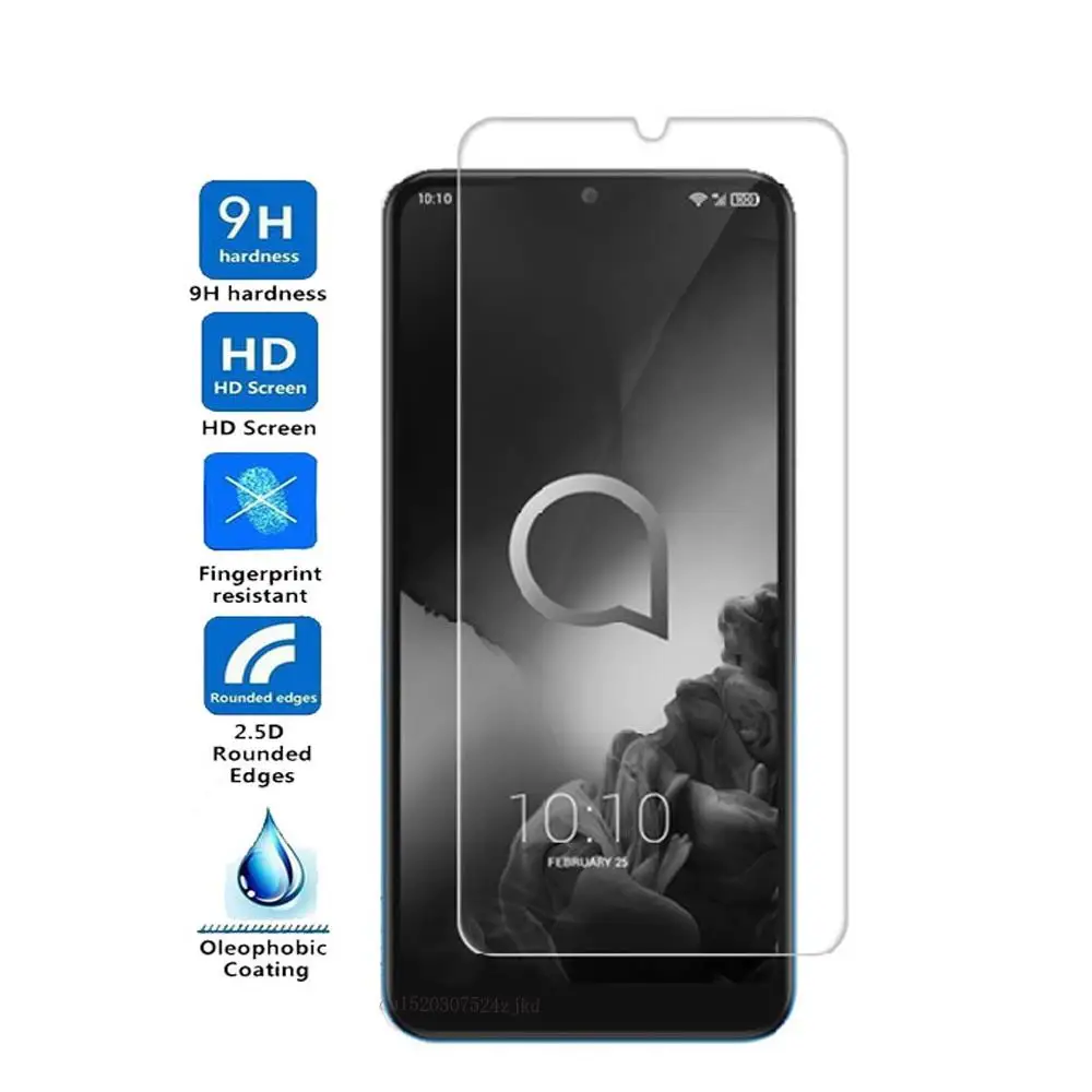 Закаленное стекло 9H для Alcatel 1S 2019 3 3L Защита экрана U5 5V 3X 3V 3C 1X 5 7 Защитная пленка