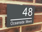 DIY Домашний номер, современный серый плавающий Домашний номер, табличка с именем