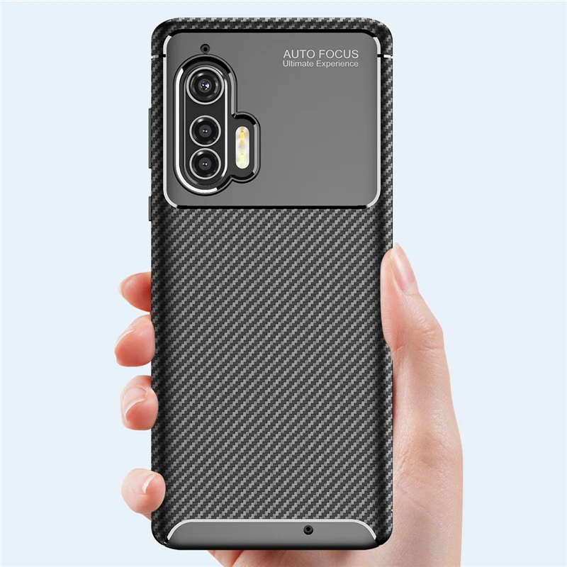 Чехол для Motorola Edge Plus + Moto Edge20 Pro 20Lite силиконовый чехол из углеродного волокна E 2020 One