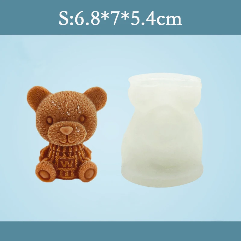 3d в форме плюшевого мишки форма для выпечки пирожных с шоколадной начинкой