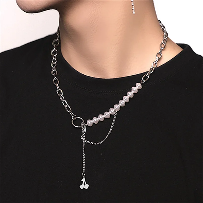 

Women Jewelry One Layer Chain Necklace Pretty Design Silvery Plating Simulated Pearl Necklace For Party Gifts Drop Shipping
