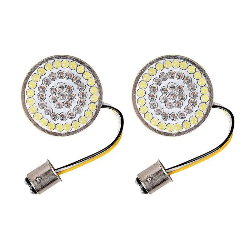 Мотоцикл 1157 Белый DRL Янтарный указатель поворота светодиодный вставки дымовой