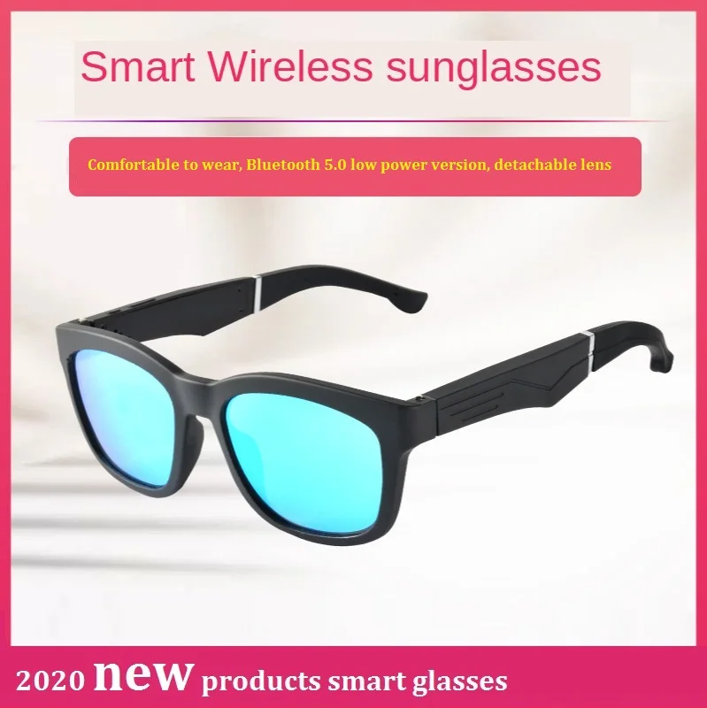 구매 2020 년 신제품 처방 렌즈 스마트 콜 블루투스 안경 세미 오픈 스포츠 음악 선글라스, 처방전 렌즈