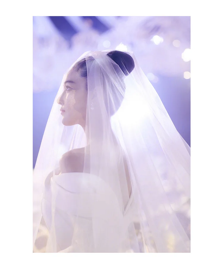 Свадебные аксессуары для невесты 2020 фаты с гребнем двухслойная стандартная