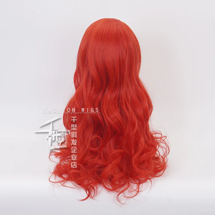 Женский парик для косплея Aquaman Mera на Хэллоуин красные волнистые Длинные Костюмы