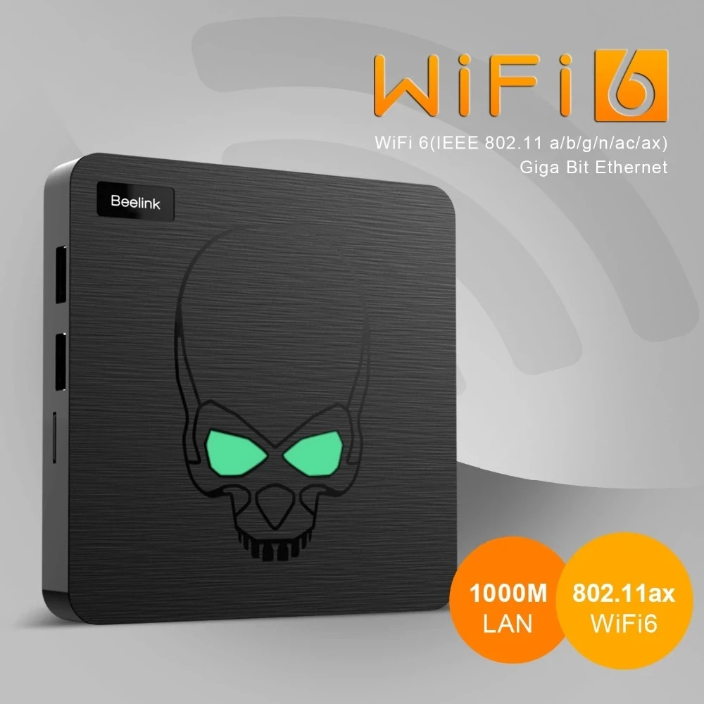 10 шт. Beelink GT король Wi Fi 6 ТВ BOX Android 9 0 Amlogic S922X Quad core 4 Гб 64 коробка BT4.1 1000M LAN комплект