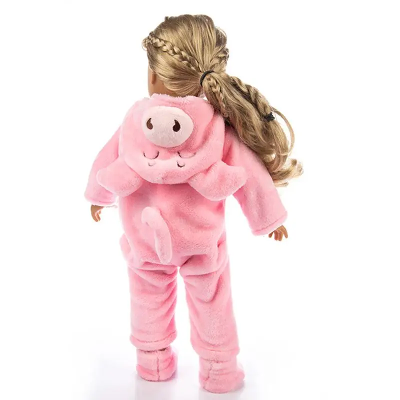Милый комбинезон с животными Одежда Пальто Игрушка для девочек Аксессуар куклы 18