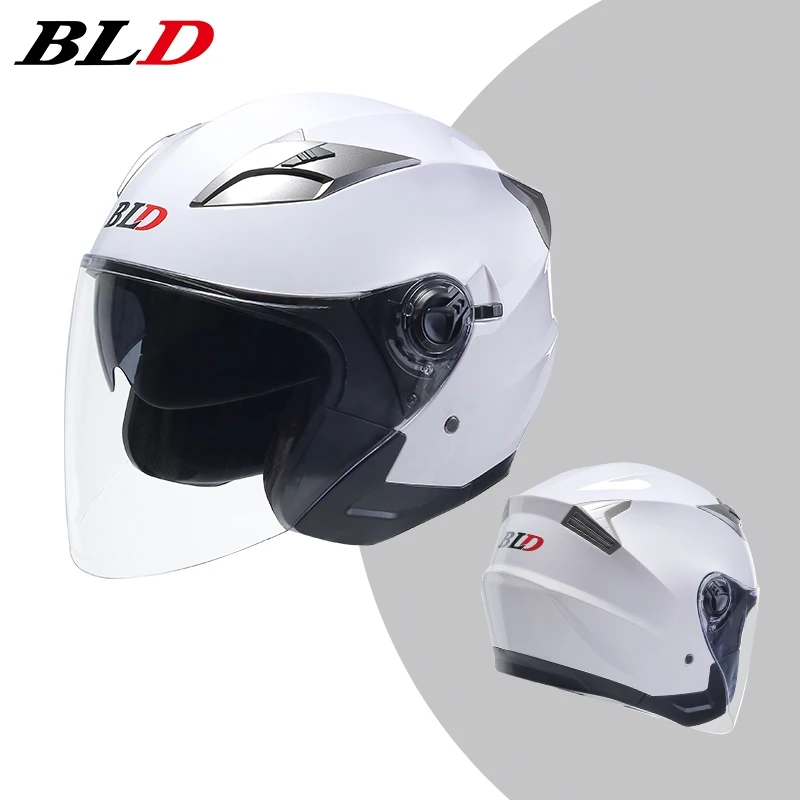 Мотоциклетный шлем для мужчин и женщин всесезонный с полуоткрытым лицом