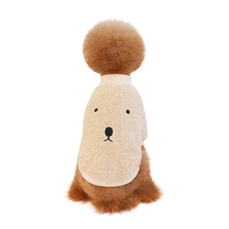Одежда для собак зимняя флисовая двухслойная теплая одежда щенка дешевый