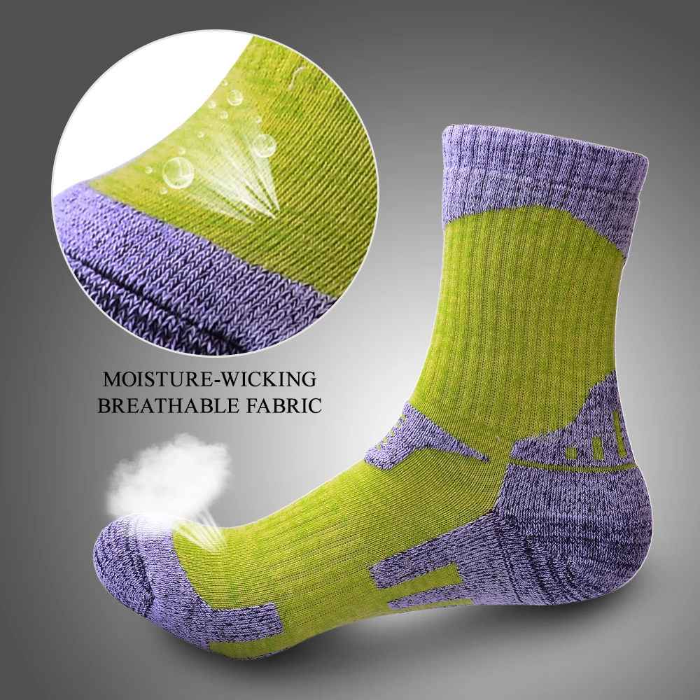 Забавные носки для бега мужчин и женщин 2/3 пар зимние толстые термоноски с