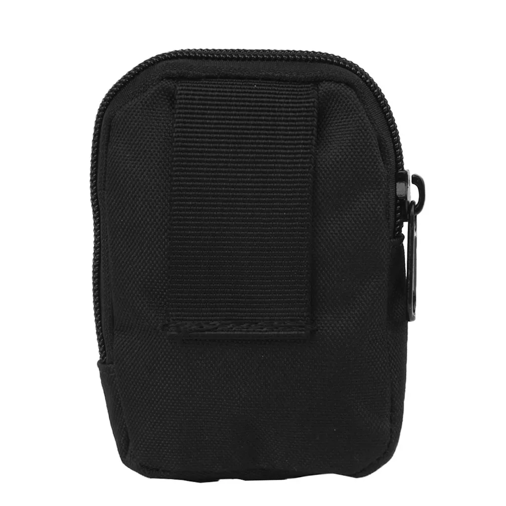 MOLLE тактический EDC чехол Портативный ключ кошелек держатель многофункциональный поясной ремень сумка портмоне сумка для спорта на открытом воздухе аксессуар сумка - Цвет: 02 BLACK