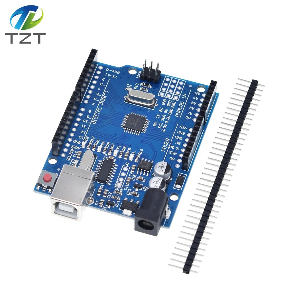 Умная электроника высокого качества для Arduino UNO R3 CH340G+ MEGA328P чип 16 МГц UNO R3 макетная плата+ USB кабель DIY комплект