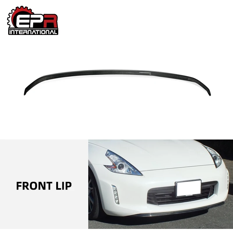 Для Nissan 370Z Z34 углеродное волокно Kouki Late Model TK передний бампер губа (Facelift) Комплект