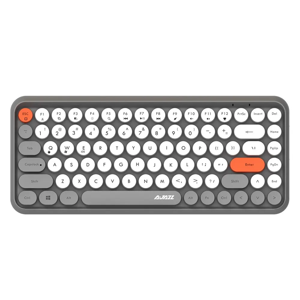 

Wireless Bluetooth Keyboard Ajazz 308i 84 Classic Round Keys Wireless Gaming Keyboard For Windows Mac Android iOS Multimedia Key